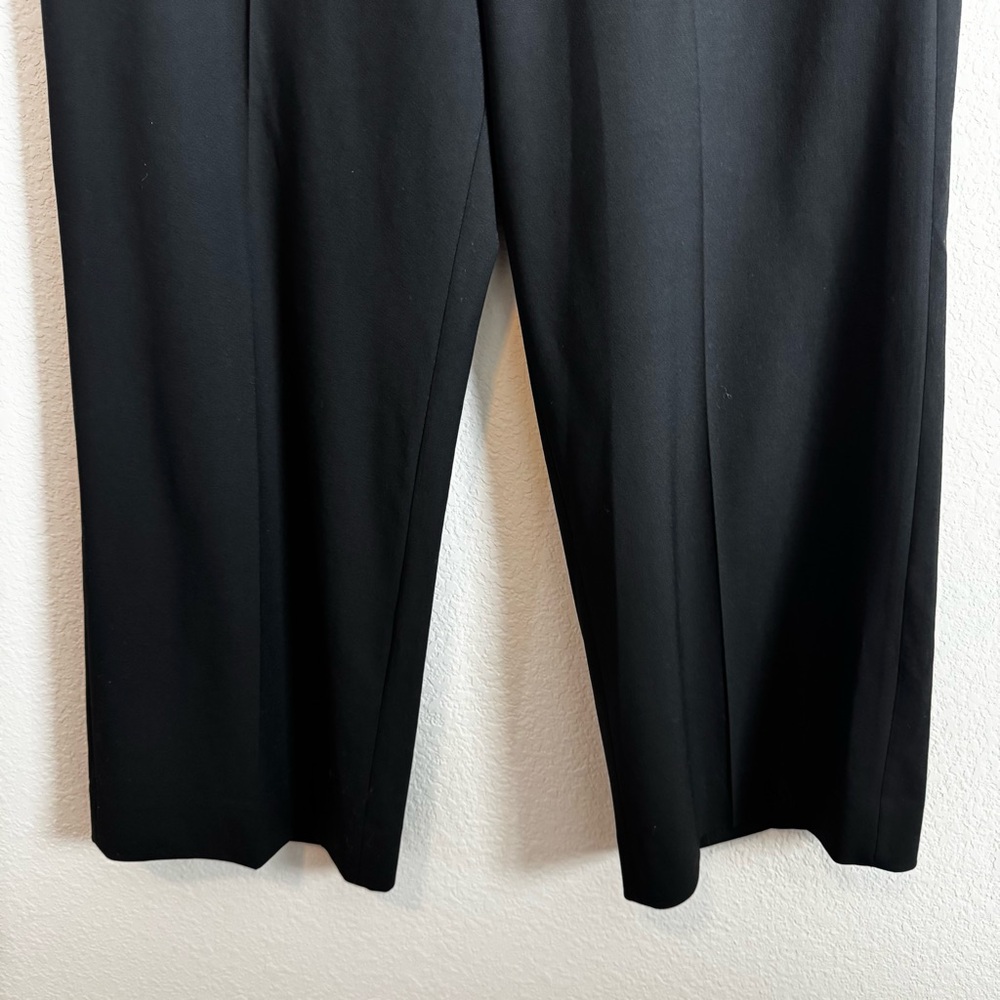Everlane Women's Black Wool Slouchy Wide Leg Trouser Pants Size 12 - Picture 3 of 8